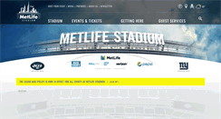 Desktop Screenshot of metlifestadium.com